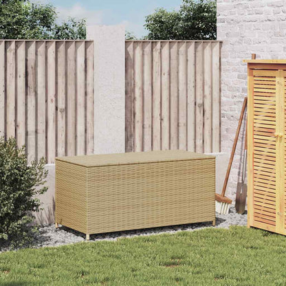 Contenitore da Giardino Beige Misto 190L in Polyrattan | homemem39