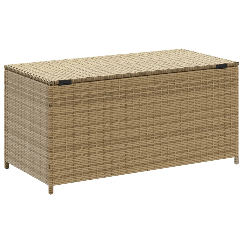 Contenitore da Giardino Beige Misto 190L in Polyrattan - homemem39