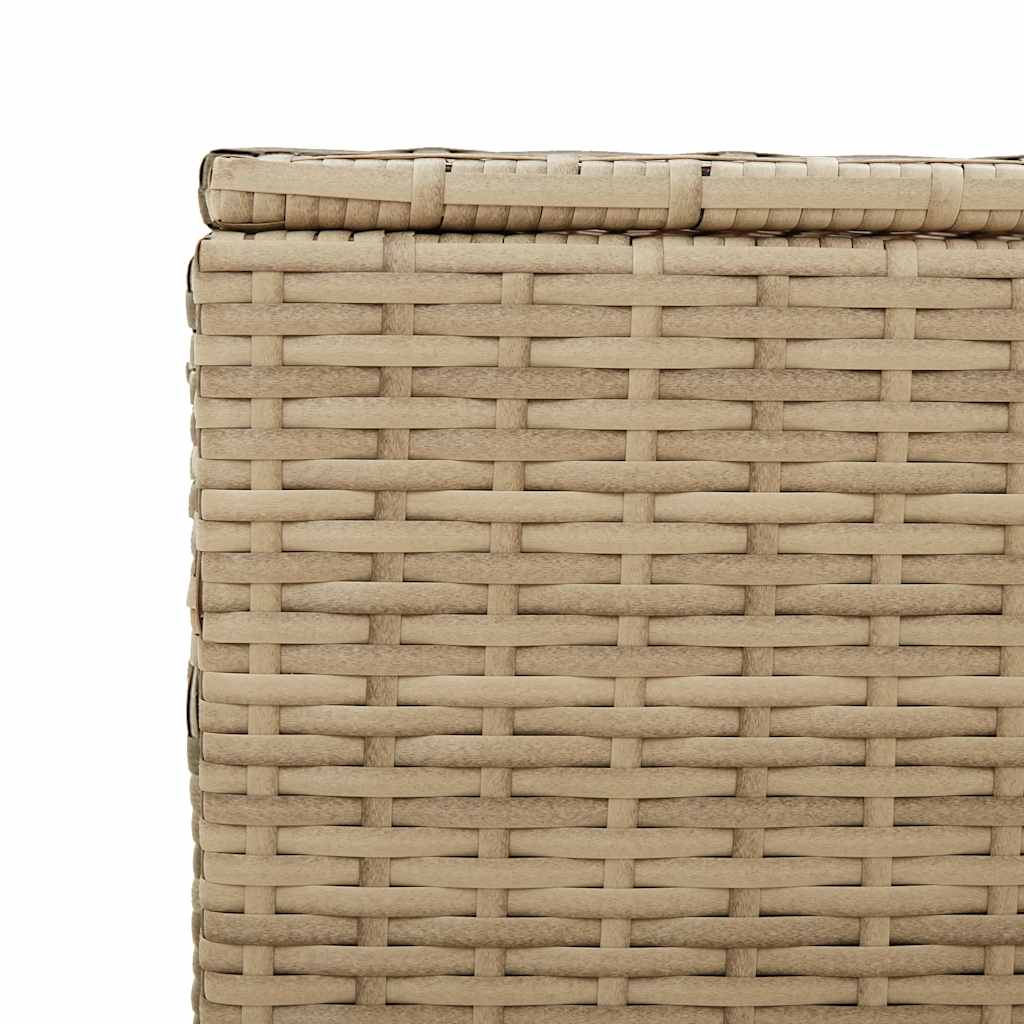 Contenitore da Giardino Beige Misto 190L in Polyrattan | homemem39