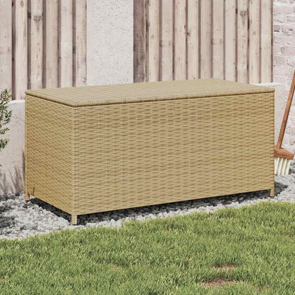 Contenitore da Giardino Beige Misto 190L in Polyrattan | homemem39