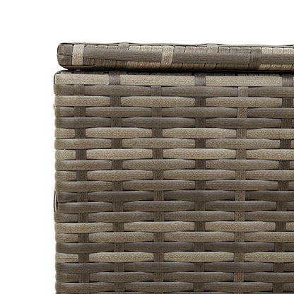 Contenitore da Giardino con Ruote Grigio 190L in Polyrattan