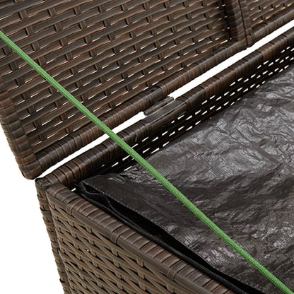 Contenitore da Giardino Marrone 291L in Polyrattan