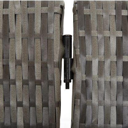 Divisorio per Ambienti a 3 Pannelli Grigio in Polyrattan | homemem39