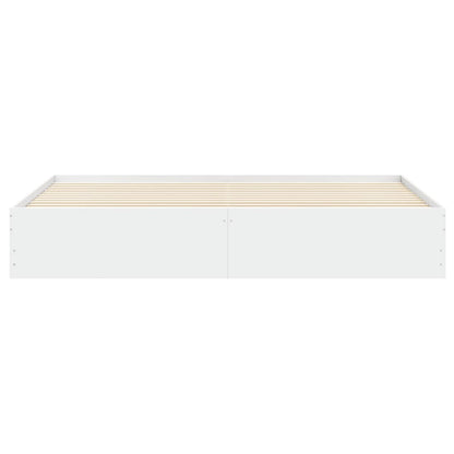 Giroletto con Cassetti Bianco 180x200 cm in Legno Multistrato | homemem39