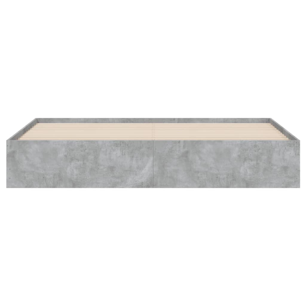 Giroletto Cassetti Grigio Cemento 160x200 cm Legno Multistrato