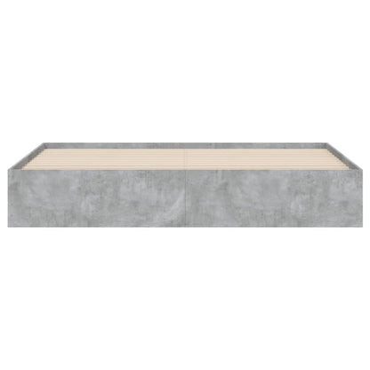 Giroletto Cassetti Grigio Cemento 160x200 cm Legno Multistrato