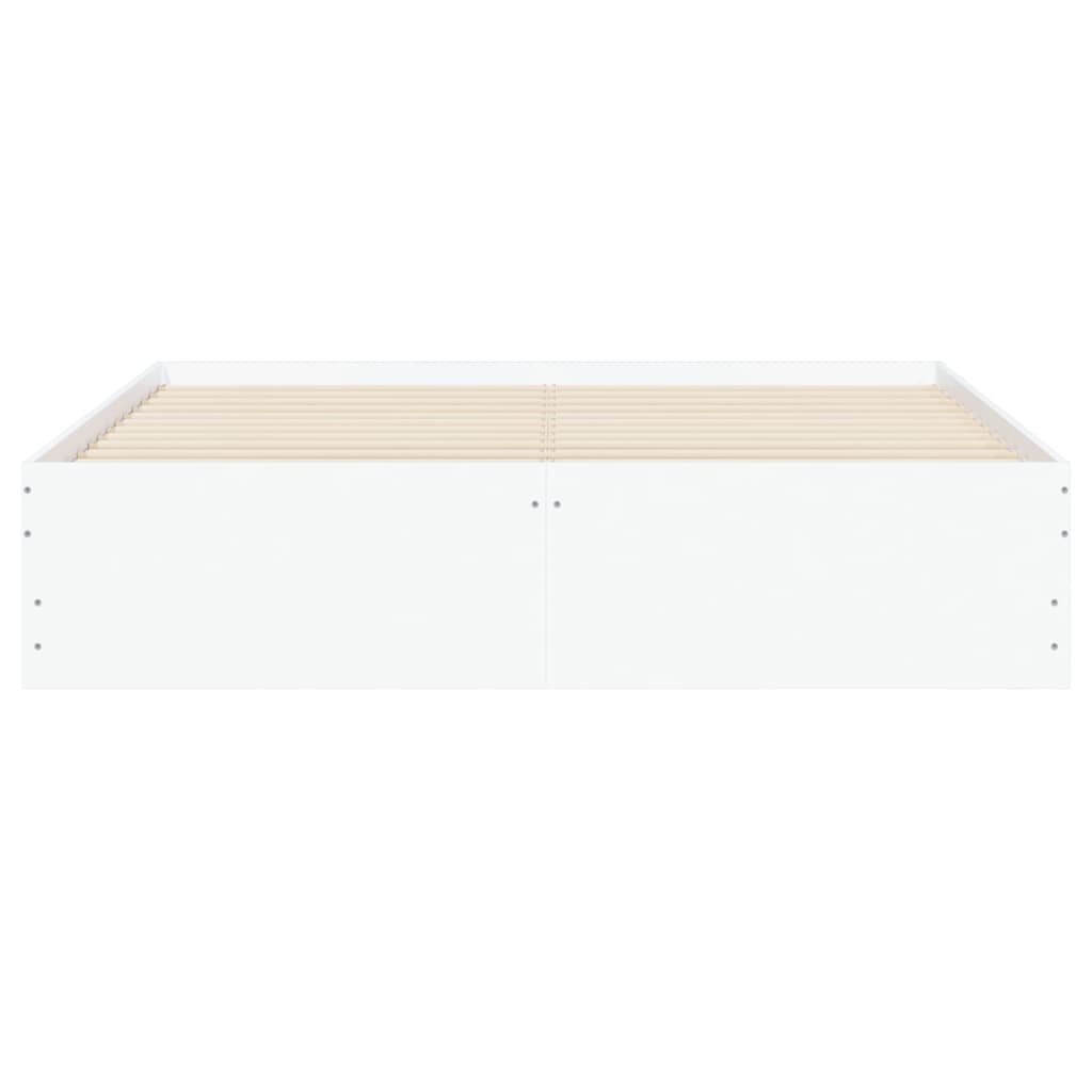 Giroletto con Cassetti Bianco 150x200 cm in Legno Multistrato | homemem39