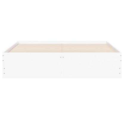 Giroletto con Cassetti Bianco 150x200 cm in Legno Multistrato | homemem39