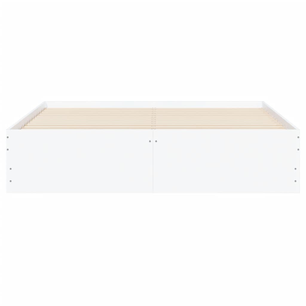 Giroletto con Cassetti Bianco 140x200 cm in Legno Multistrato