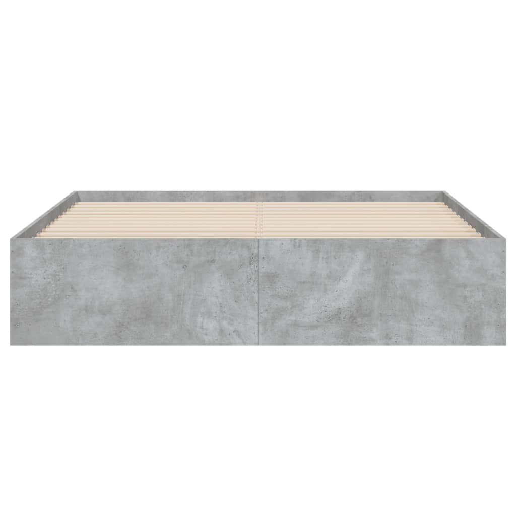 Giroletto Cassetti Grigio Cemento 140x200 cm Legno Multistrato