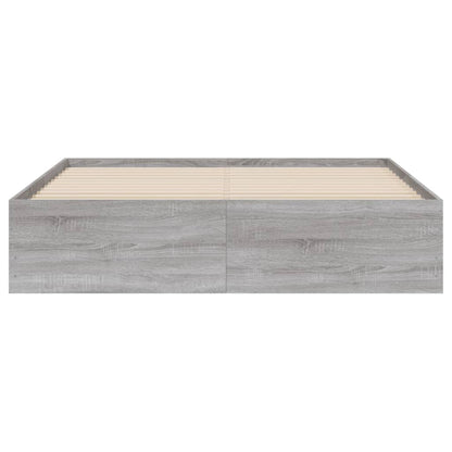 Giroletto Cassetti Grigio Sonoma 140x200 cm Legno Multistrato