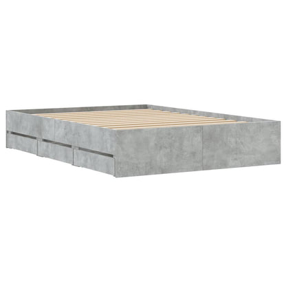 Giroletto Cassetti Grigio Cemento 120x200 cm Legno Multistrato