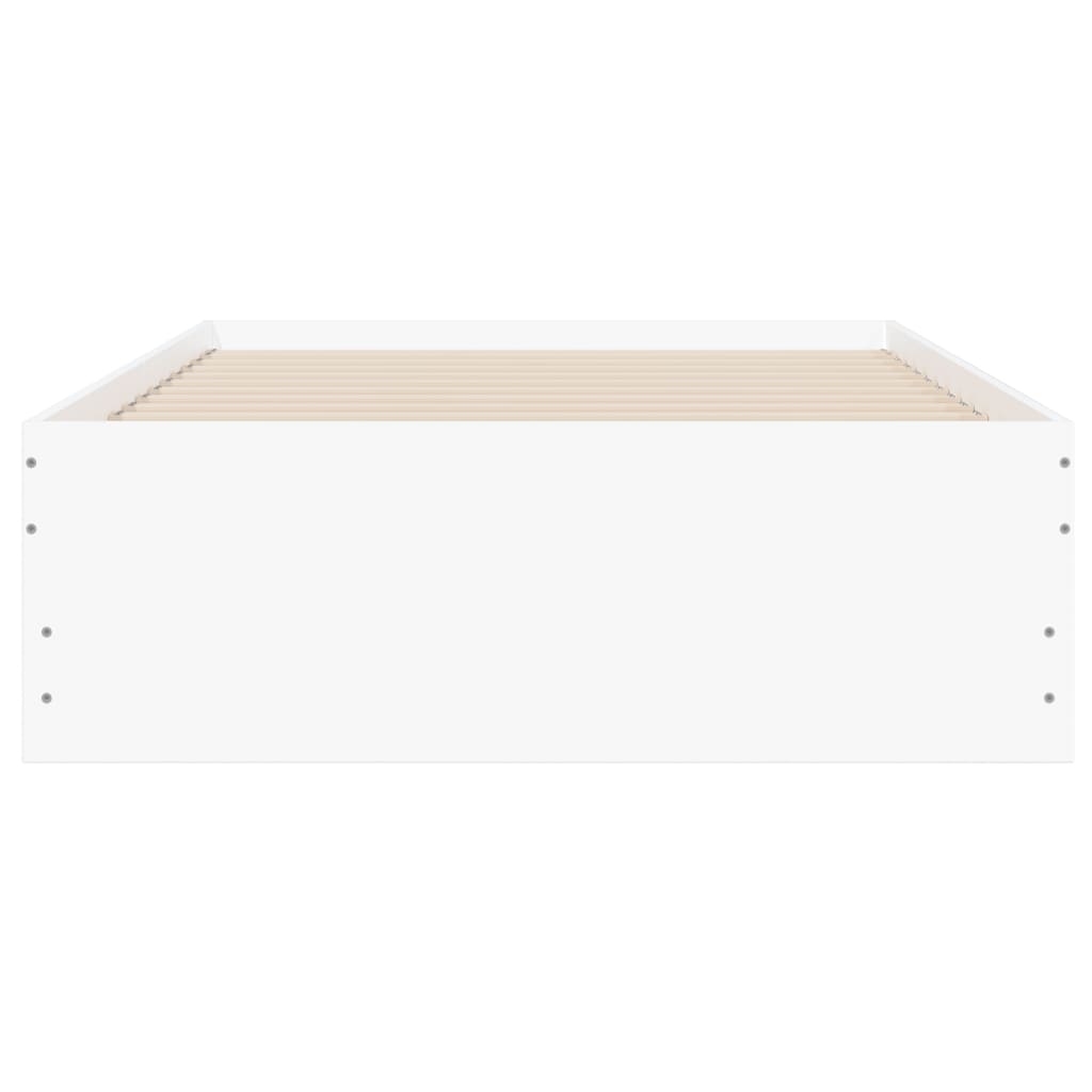 Giroletto con Cassetti Bianco 100x200 cm in Legno Multistrato | homemem39