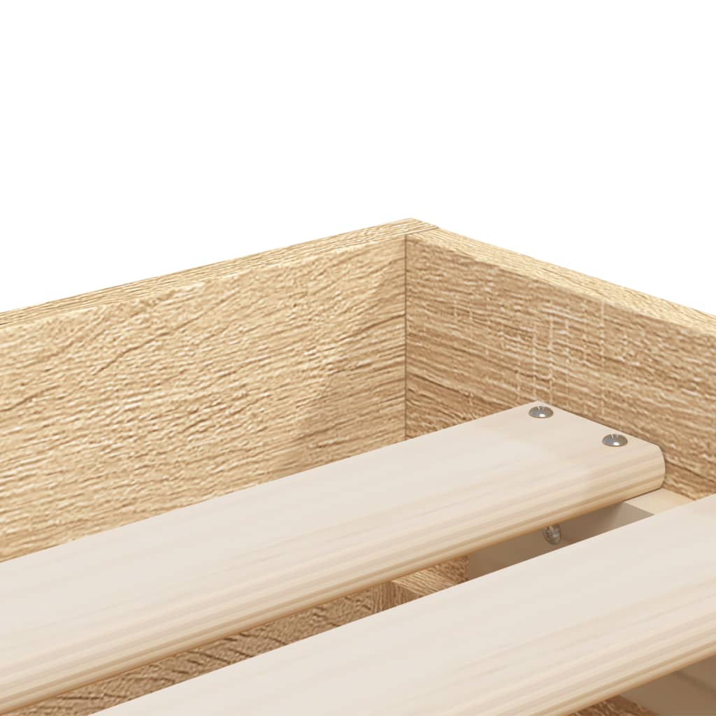 Giroletto Cassetti Rovere Sonoma 100x200 cm Legno Multistrato | homemem39
