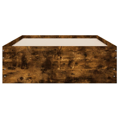 Giroletto con Cassetti Rovere Fumo 100x200 cm Legno Multistrato | homemem39