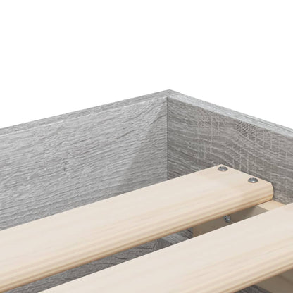 Giroletto Cassetti Grigio Sonoma 100x200 cm Legno Multistrato | homemem39