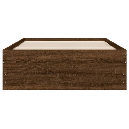 Giroletto Cassetti Rovere Marrone 100x200 cm Legno Multistrato | homemem39