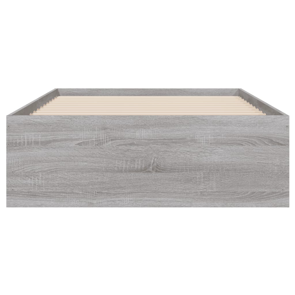 Giroletto Cassetti Grigio Sonoma 90x200 cm Legno Multistrato