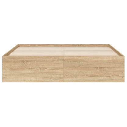 Giroletto Cassetti Rovere Sonoma 140x190 cm Legno Multistrato - homemem39