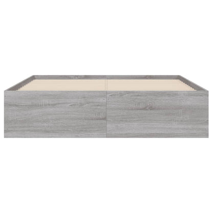 Giroletto Cassetti Grigio Sonoma 135x190 cm Legno Multistrato