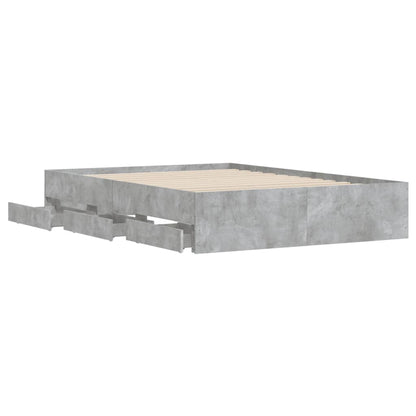 Giroletto Cassetti Grigio Cemento 120x190 cm Legno Multistrato - homemem39