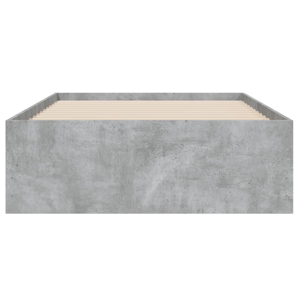 Giroletto Cassetti Grigio Cemento 90x190 cm Legno Multistrato