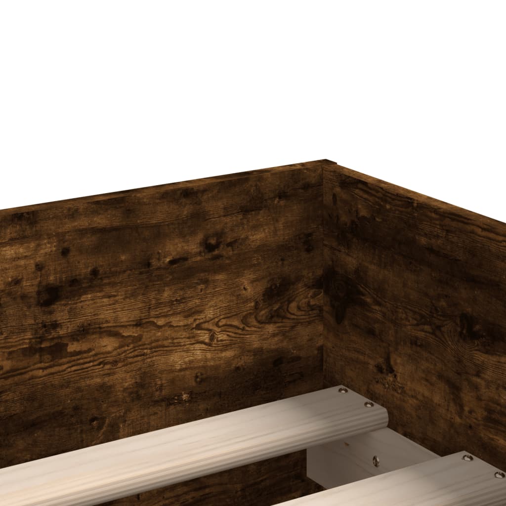 Giroletto con Cassetti Rovere Fumo 90x200 cm | homemem39