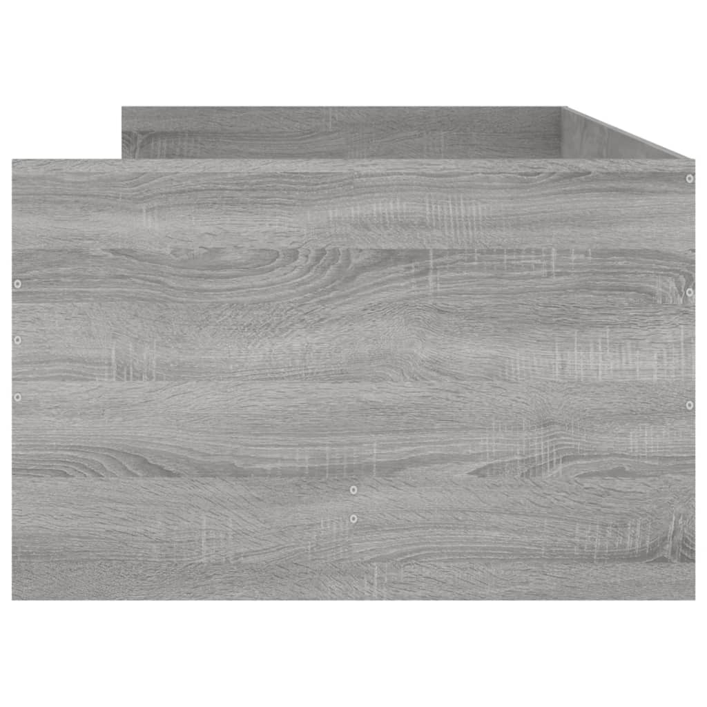 Giroletto con Cassetti Grigio Sonoma 90x200 cm - homemem39
