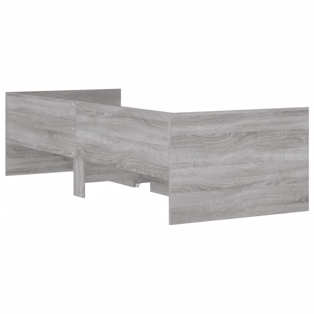 Giroletto con Cassetti Grigio Sonoma 90x200 cm - homemem39