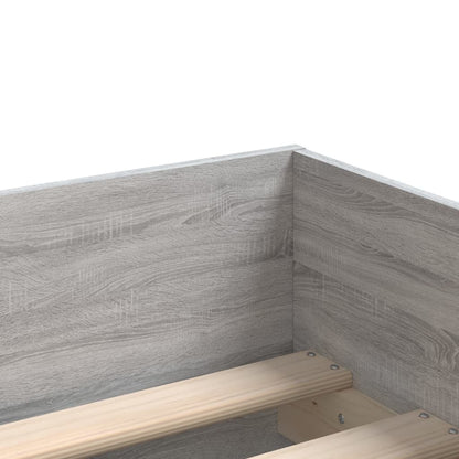 Giroletto con Cassetti Grigio Sonoma 90x200 cm - homemem39