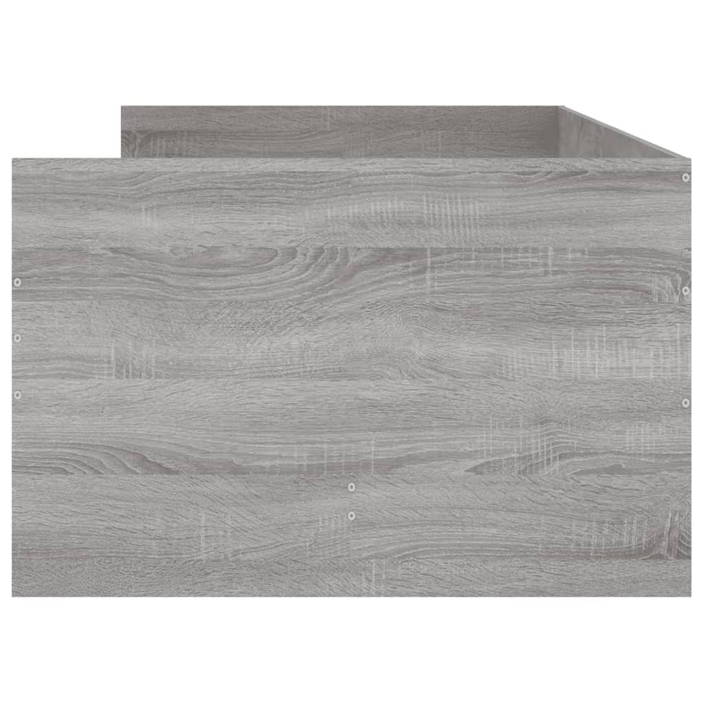 Giroletto con Cassetti Grigio Sonoma 90x190 cm