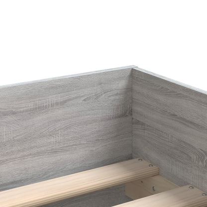 Giroletto con Cassetti Grigio Sonoma 90x190 cm