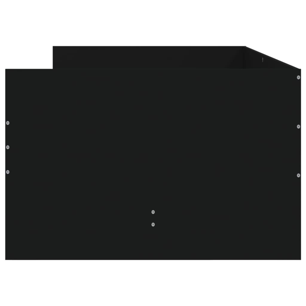 Giroletto Nero con Cassetti 75x190 cm Small Single | homemem39