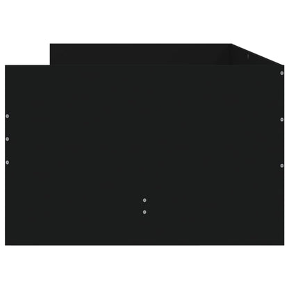 Giroletto Nero con Cassetti 75x190 cm Small Single | homemem39