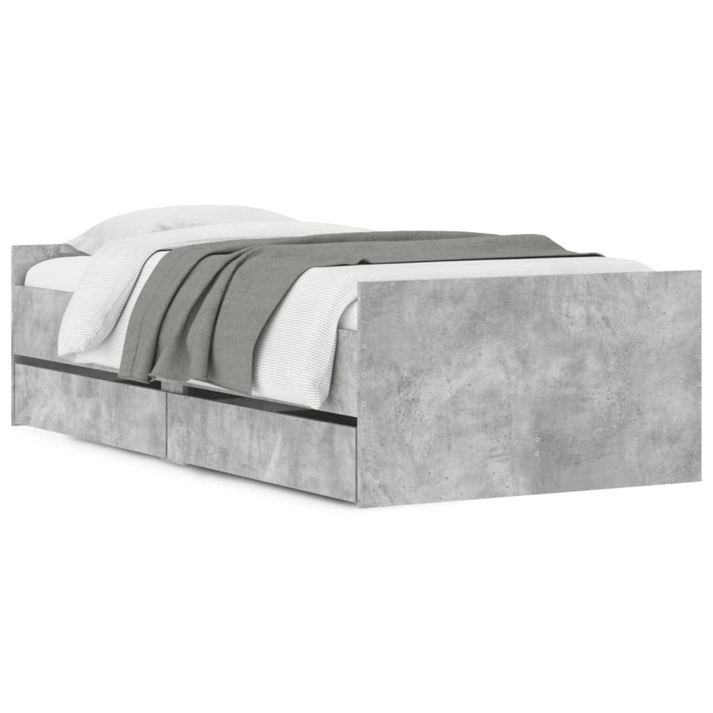 Giroletto con Cassetti Grigio Cemento 100x200 cm | homemem39