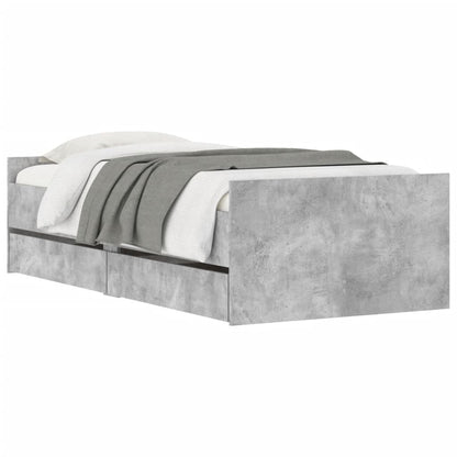 Giroletto con Cassetti Grigio Cemento 100x200 cm | homemem39