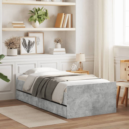 Giroletto con Cassetti Grigio Cemento 100x200 cm | homemem39