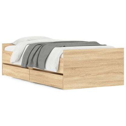 Giroletto con Cassetti Rovere Sonoma 90x190 cm | homemem39