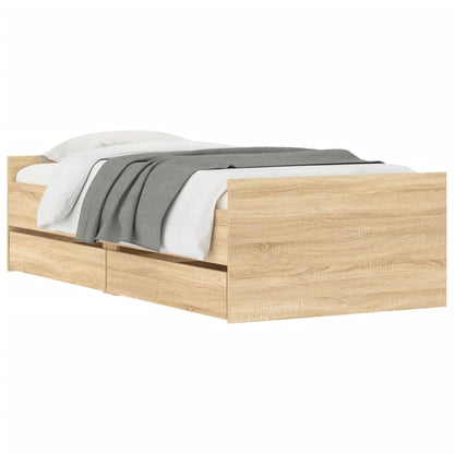 Giroletto con Cassetti Rovere Sonoma 90x190 cm | homemem39