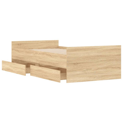Giroletto con Cassetti Rovere Sonoma 90x190 cm | homemem39