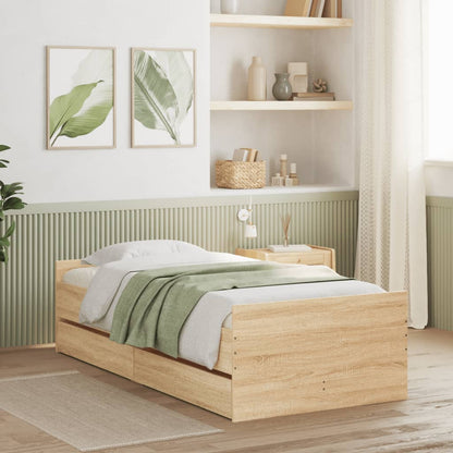 Giroletto con Cassetti Rovere Sonoma 90x190 cm | homemem39