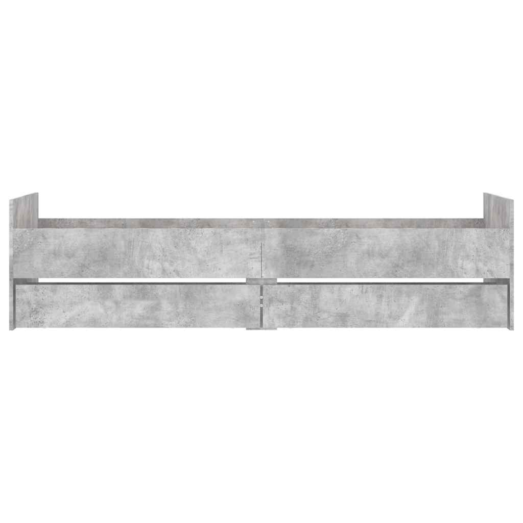 Giroletto con Cassetti Grigio Cemento 90x190 cm | homemem39