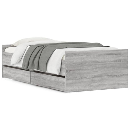 Giroletto con Cassetti Grigio Sonoma 90x190 cm | homemem39