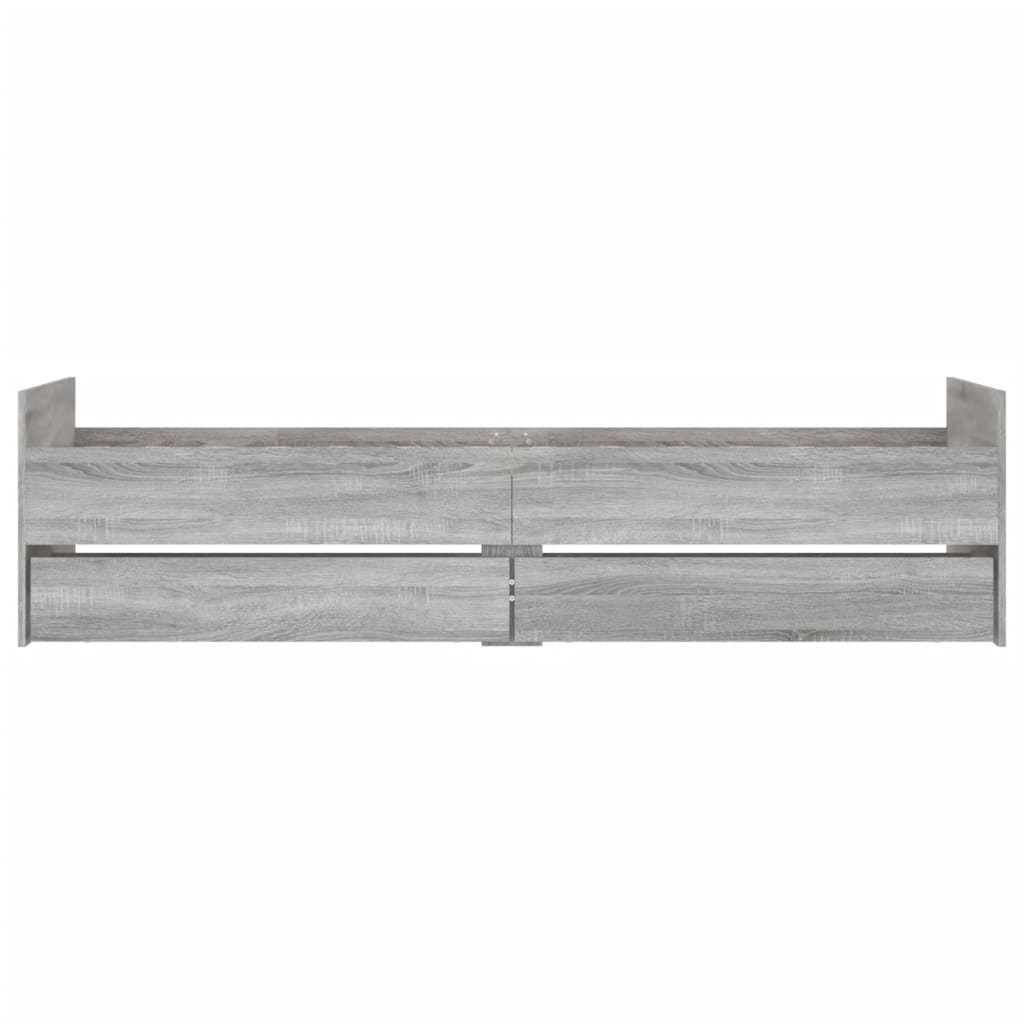 Giroletto con Cassetti Grigio Sonoma 90x190 cm | homemem39