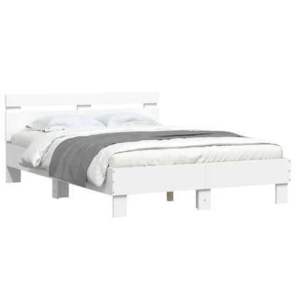 Giroletto con Testiera Bianco 120x200 cm in Legno Multistrato | homemem39