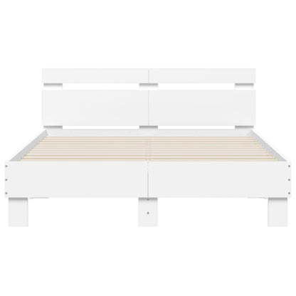 Giroletto con Testiera Bianco 120x200 cm in Legno Multistrato | homemem39