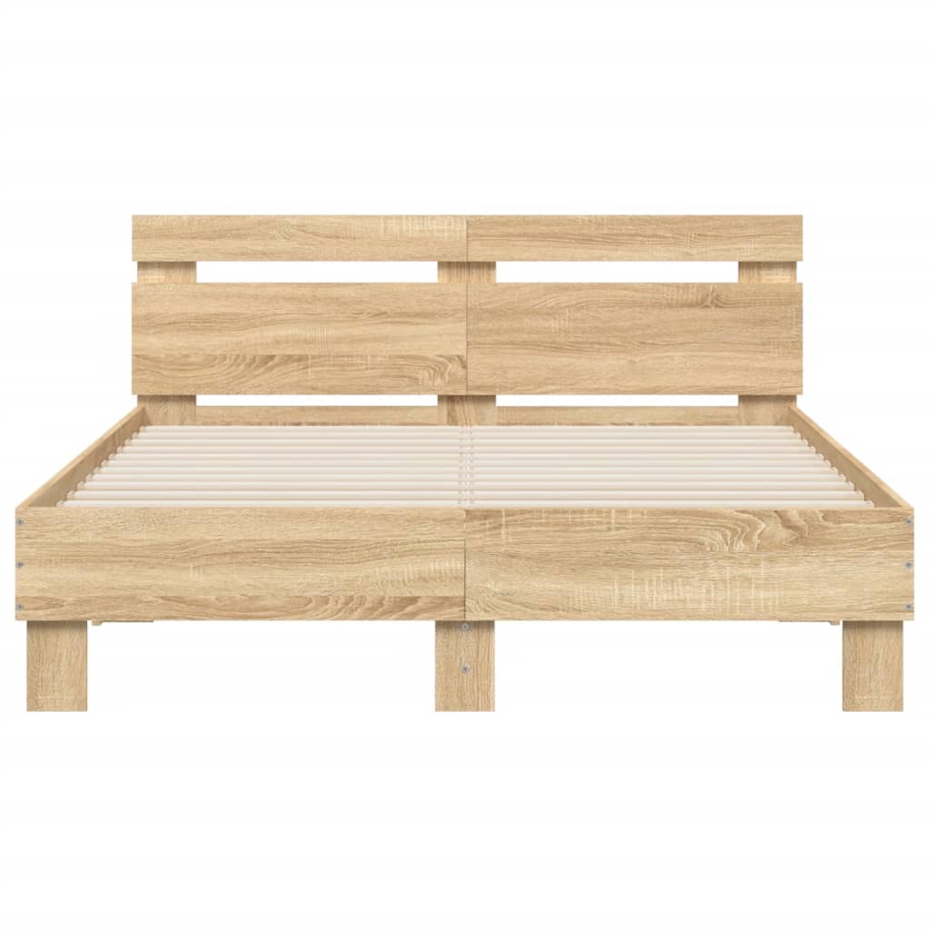 Giroletto Testiera Rovere Sonoma 120x200 cm Legno Multistrato | homemem39