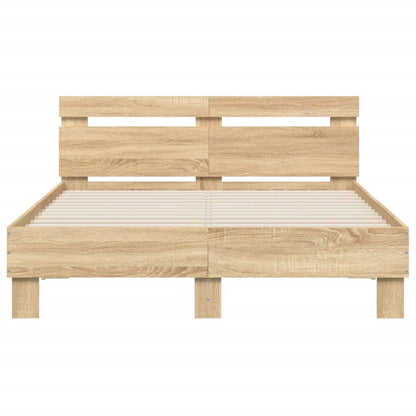 Giroletto Testiera Rovere Sonoma 120x200 cm Legno Multistrato | homemem39