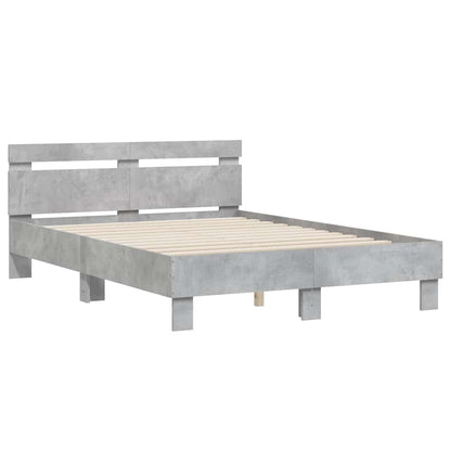 Giroletto Testiera Grigio Cemento 120x200 cm Legno Multistrato | homemem39