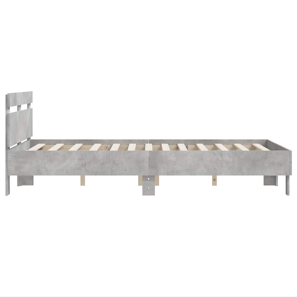 Giroletto Testiera Grigio Cemento 120x200 cm Legno Multistrato | homemem39